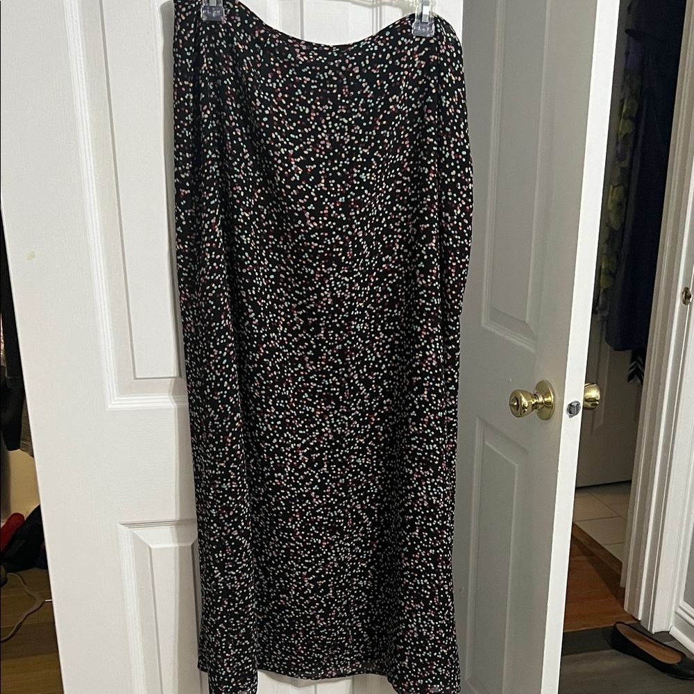 Charter Club Black Multicolor Floral Pencil Skirt